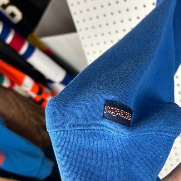 Kentucky Wildcats Crewneck Large Stitched Logo Blue Sweatshirt Vintage Jansport - Picture 4 of 7